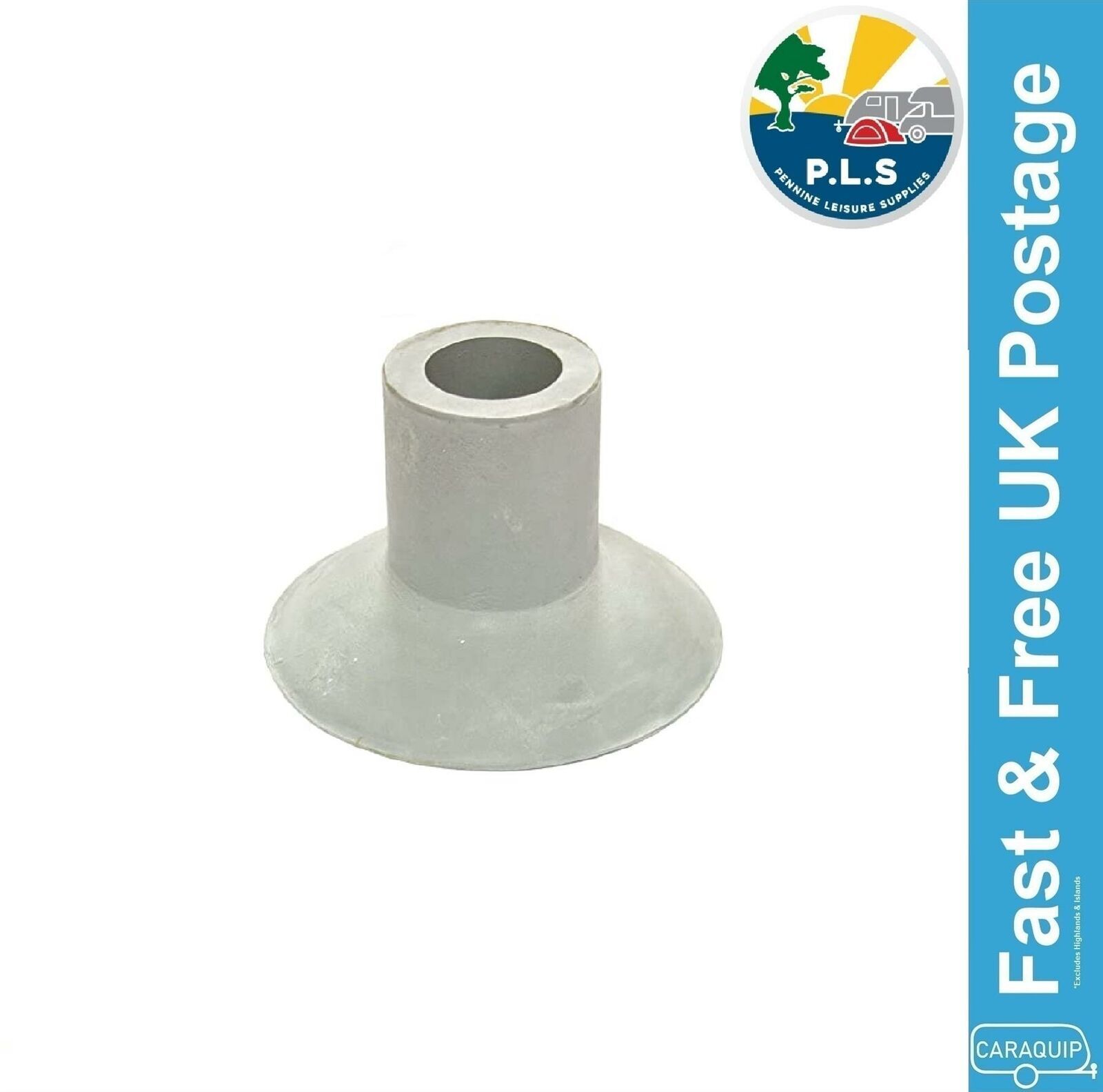 1x PLS Awning Pole Sucker Rubber 1"" 25mm Caravan Motorhome Camping Tent -6999000