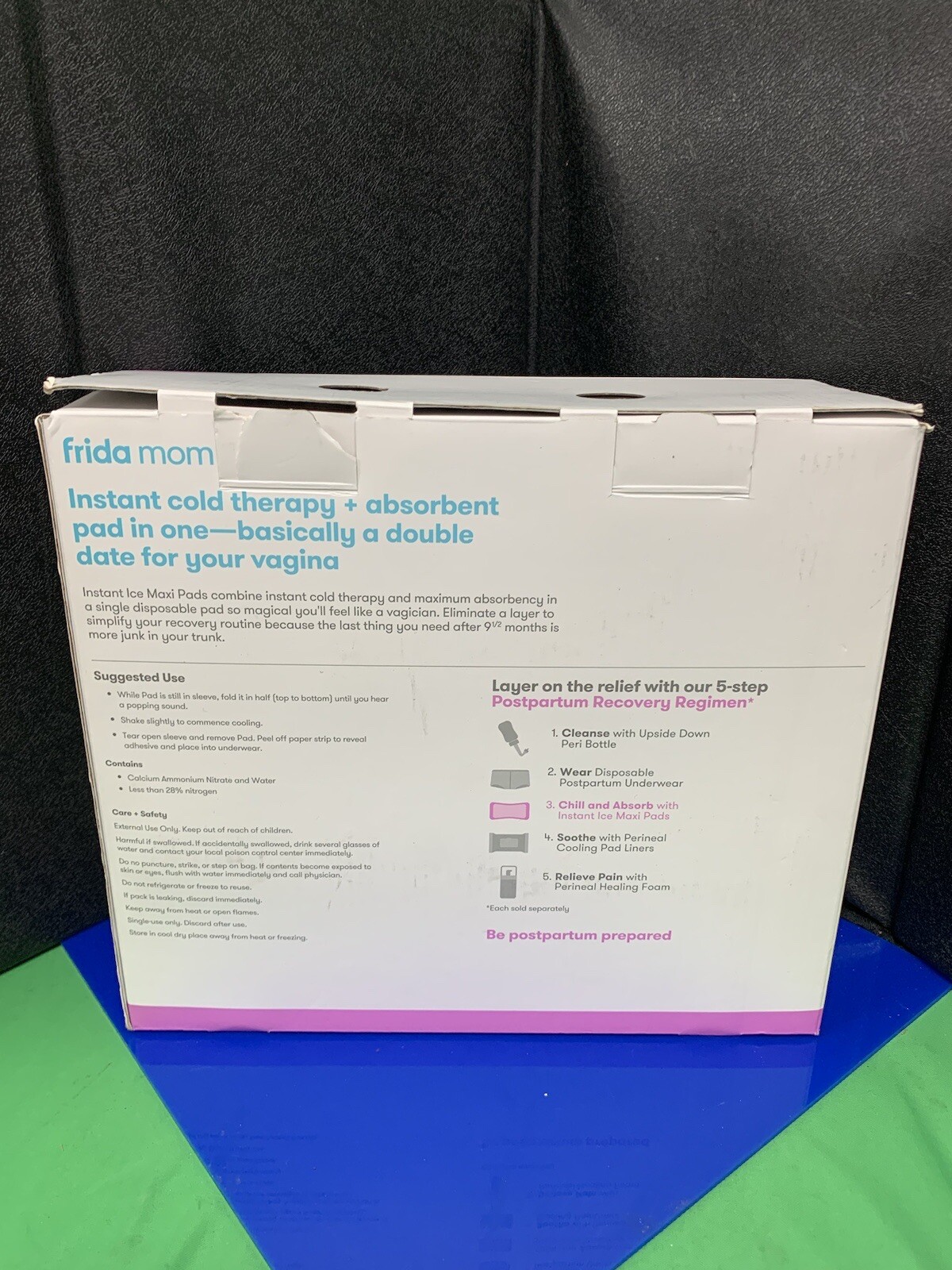 Frida Mom INSTANT ICE 2-IN-1 MAXI PADS For Postpartum Recovery-6 Pads.