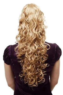 WIG ME UP Haarteil Queue de Cheval Clip-in Blond 60 cm Gelockt, N310-24B - Photo 1/4