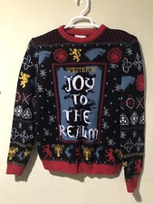 HBO Game of Thrones Knit Ugly Xmas Christmas Holiday Sweater Sz M NWT z2