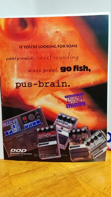 DOD FX GUITAR EFFECTS BUZZ BOX MEAT BOX GRUNGE 1994 PRINT AD 11 X 8.5   z4