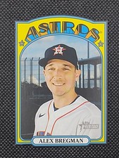 2021 Topps Heritage Alex Bregman 1972 Mini Die-Cut Black Border #72DC-11 Astros