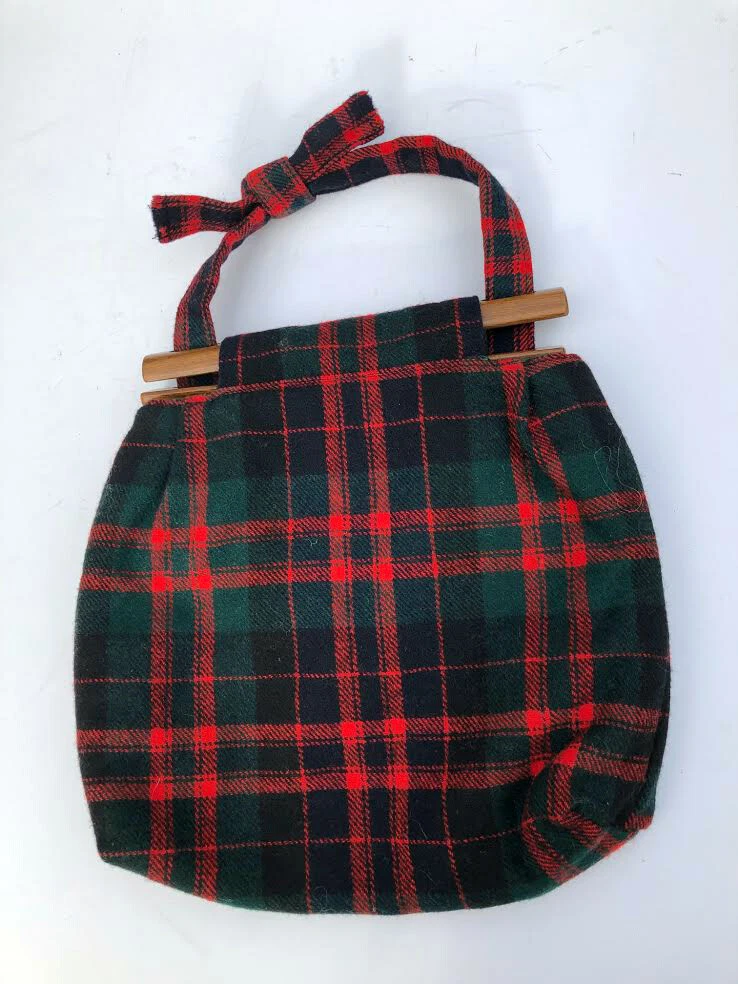 Coach | Bags | Large Vintage Coach Red And Black Plaid Purse | Poshmark