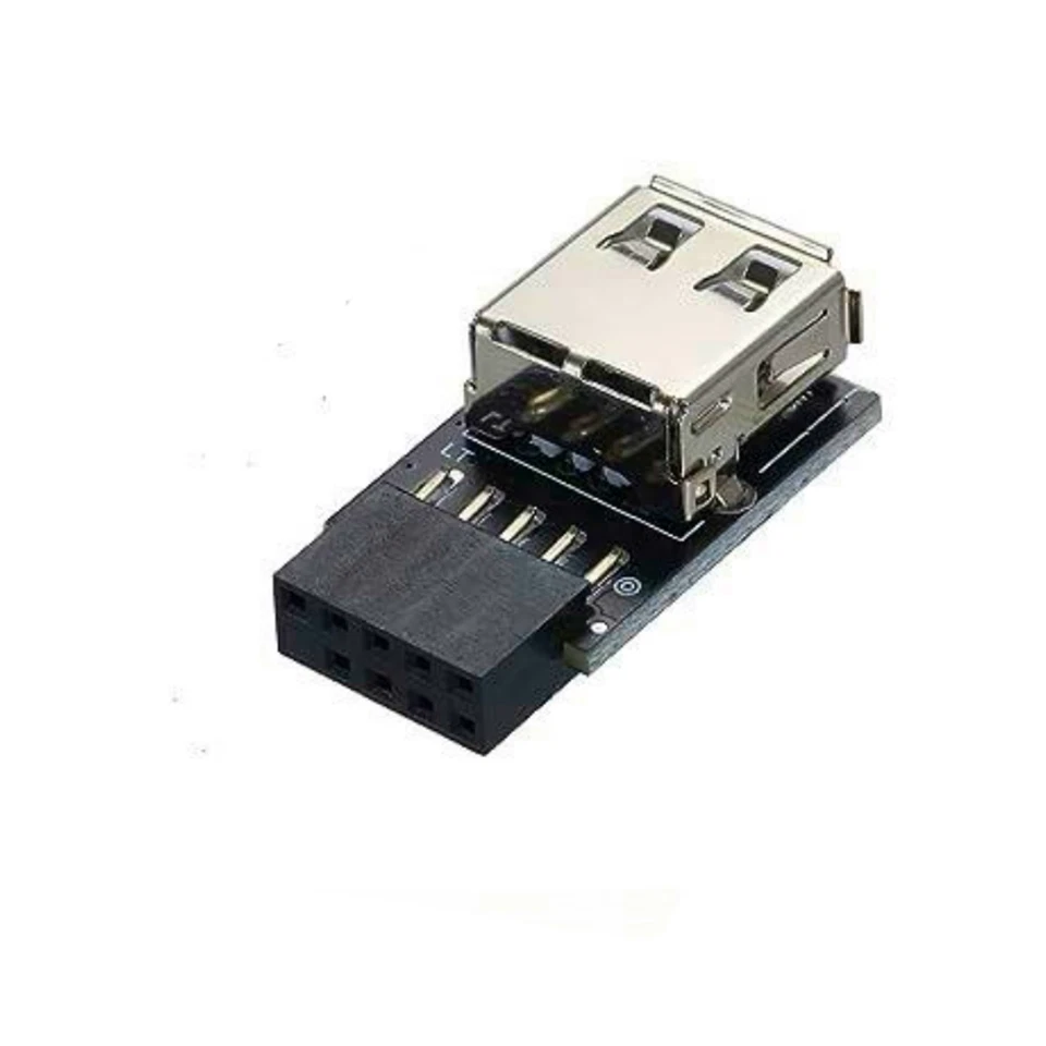 USB 2.0 A to 9 Pin Adapter Card USB 2.0 Expansion Board Motherboard Converter - Image 2 of 4