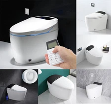 Elongated Smart Toilet One Pieces With Advance Bidet And Soft Closing Seat US