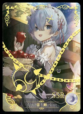 Rem Re: Zero Waifu Anime Karte Goddess Story CCG