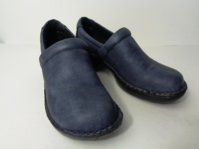 BOC Born on Concept EUR US 9M Blue 'denim' Closed Heel Platform Clog  Shoe