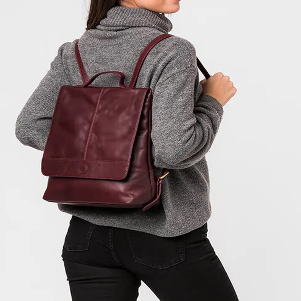 Large Black Leather Backpack eBay