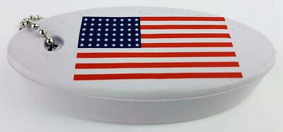 American Flag Boat Keychain Floating Key Chain USA