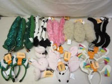 Mixed Lot of 27 Pieces Kids Halloween Costume Accessories Ears Headbands Tails
