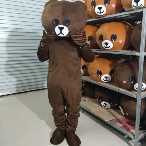 Teddy Bear Mascot Costume Role-playing Halloween Party Set for Adults - Bild 8 von 16