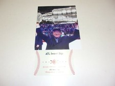 JIM RUTHERFORD PITTSBURGH PENGUINS,HOF W/COA SIGNED 8X10 PHOTO