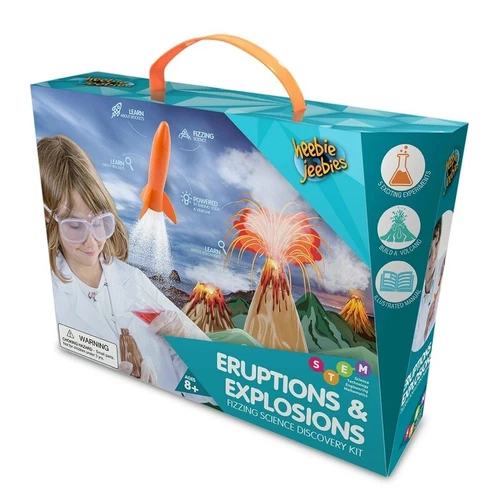 Heebie Jeebies Eruptions and Explosions Fizzing Science Discovery Kit -5 Exci... - Picture 1 of 2