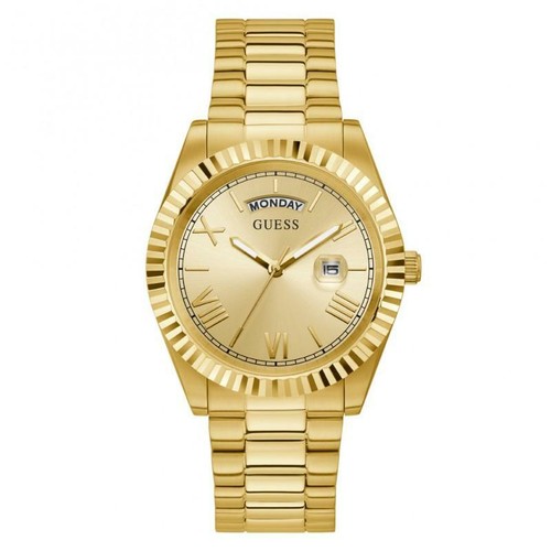 GUESS Orologio da polso Uomo GW0265G2 oro multifunzione dorato ip gold  daydate | eBay