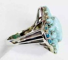 HSN Colleen Lopez Sterling Silver Larimar, Swiss Topaz & White Topaz Ring Size 6 — photo 6