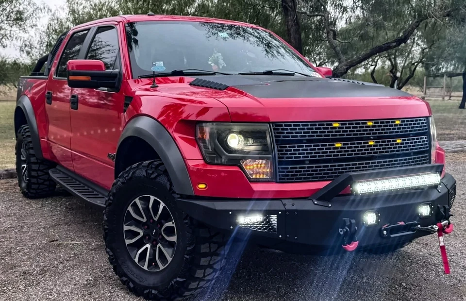 Vijay Fit 2009-2014 Ford F150 Raptor Front Bumper & Rear Bumper with LED Lights - Image 2 of 4