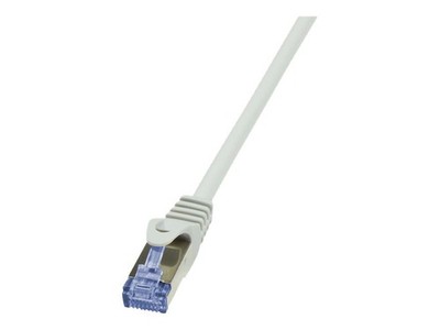 Patchkabel RJ45 Stecker Cat.6A geschrimt 3,0 m grau