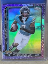 2025 Topps Chrome Football Brian Thomas Jr Purple Refractor /75