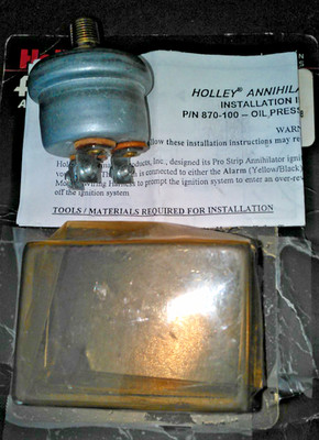 Holley 870-100 Oil Pressure Safety Switch. 100 psi.