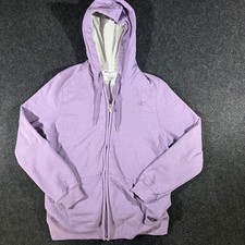 Champion Zip Up Hoodie Womens XL Purple Eco Authentic Athleisure Casual Soft