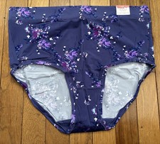 Plus Sz 18/20 Lane Bryant Cacique Comfort Bliss Full Brief Panty Violet Flower