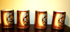 Set of 4 Vintage German Monk/Friar Porcelain Beer Mugs Marked "Germany" — photo 5