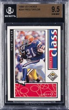 1998 UD CHOICE #204 FRED TAYLOR ROOKIE RC BGS 9.5
