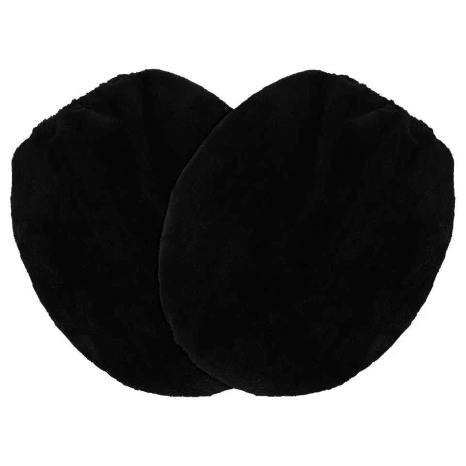 2 Stück Samt-Toilettendeckelbezug – Toilettensitzschutz für längliche und runde - Bild 2 von 4