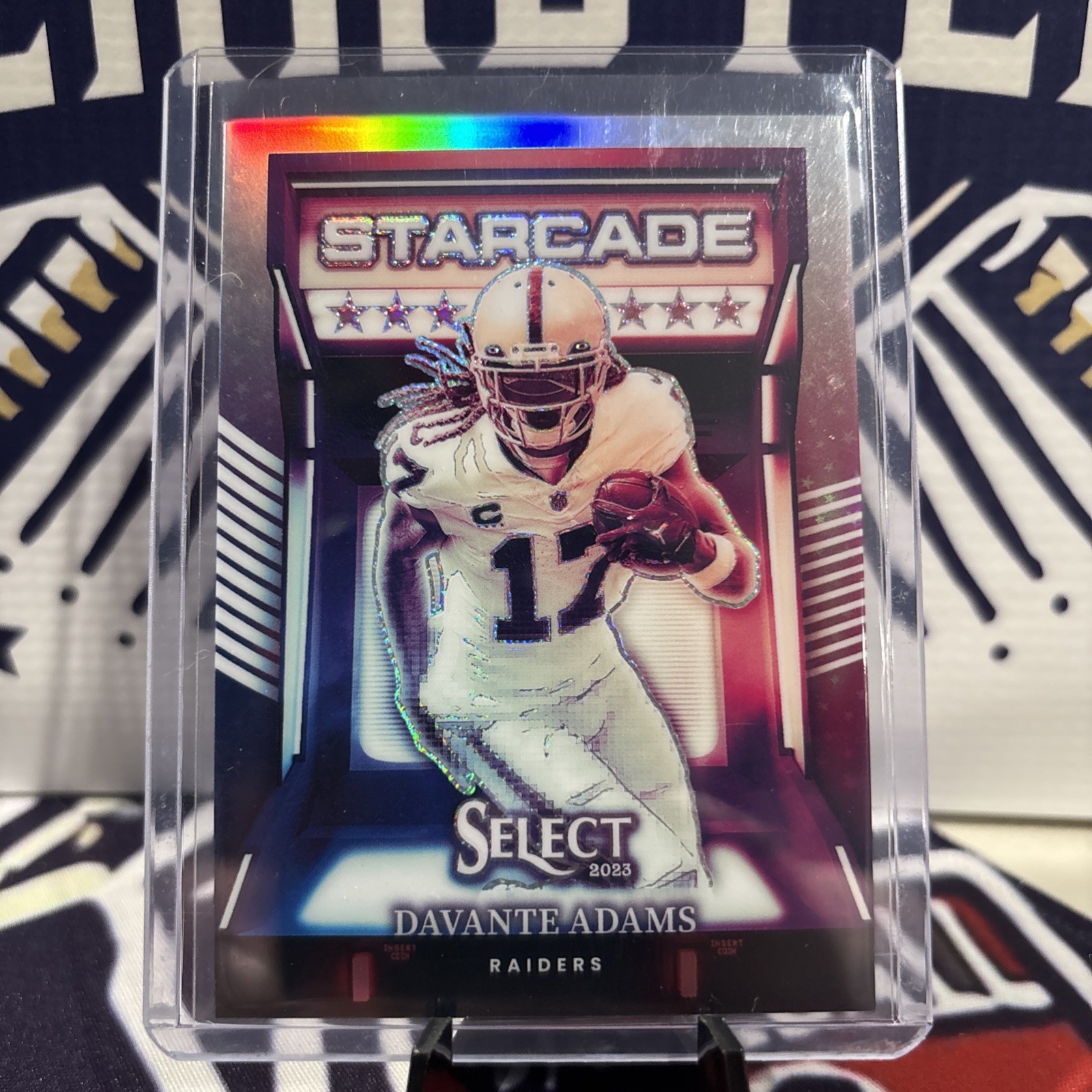 2023 Panini Select Davante Adams Starcade Prizm SSP Case Hit #STC-DAD Raiders