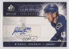 2009-10 SP Game Used Edition Rookie Exclusives 29/100 Michael Grabner Auto 15ok