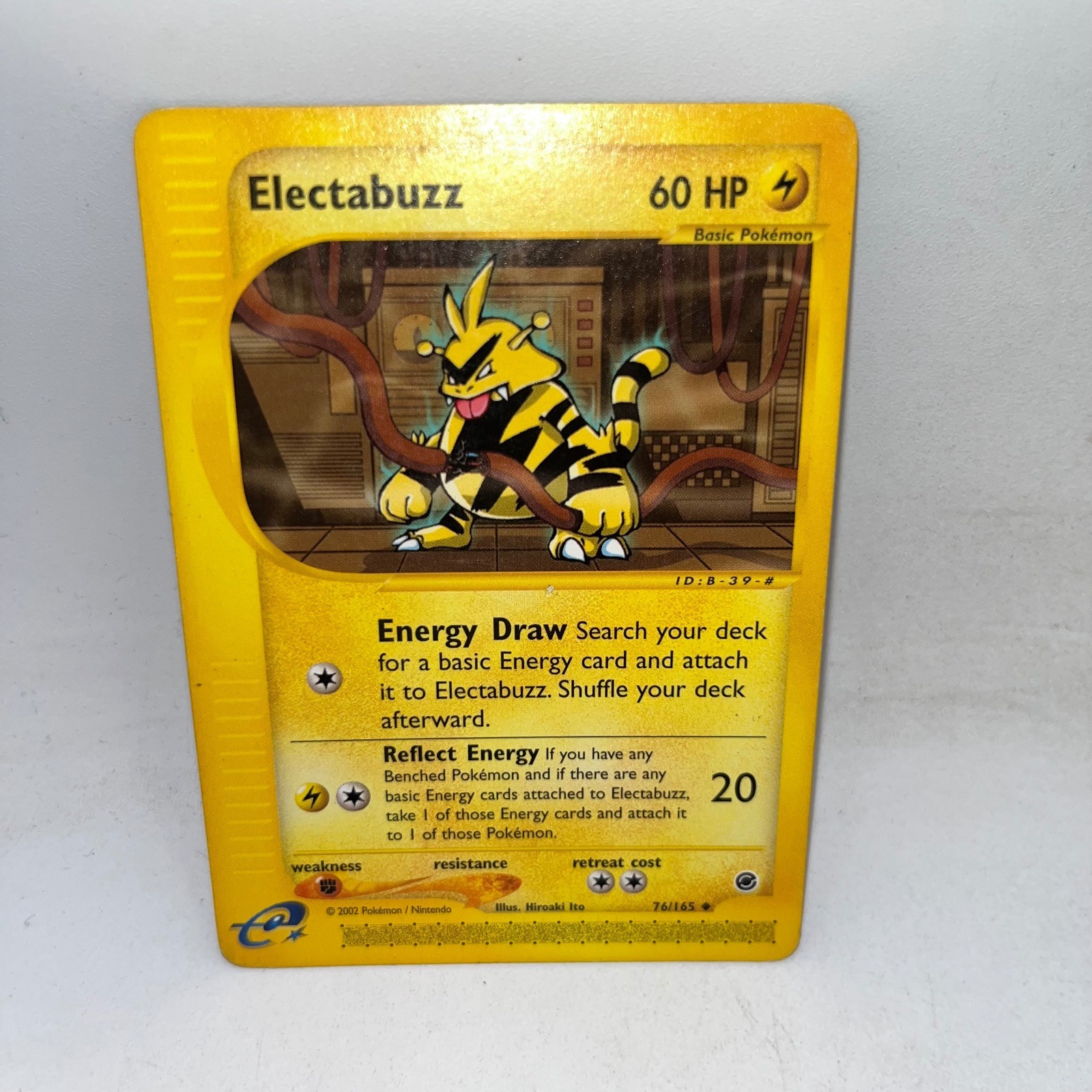 Electabuzz 76/165 Uncommon Expedition Base Set Pokemon Moderately Played