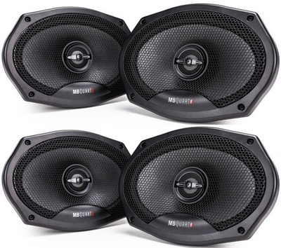 (4) MB Quart PK1-169 220 Watt 6x9'' 2-Way Coaxial Car Audio Speakers