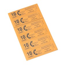 VALUE JUMBO BINGO TICKETS  50 STRIPS OF 6 (300 10 GAME)