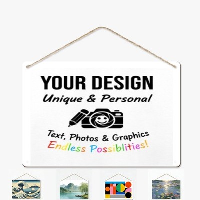 Custom Painting Wood Sign 8x12in Add Your Photo/Text for Decoration or DIY Craft