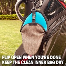 Golf Club Cleaner  Ball Cleaning Bag,Original Three-Layer Fabric Waterproof ...