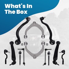 Control Arm Ball Joint Sway Link  & Tie Rod Suspension Kit For BMW X5 X6 E70 E71