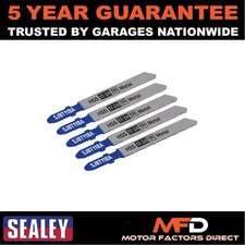 Sealey Jigsaw Blade for Metal 92mm 17-24tpi Pack of 5 SJBT118A