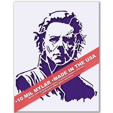 Michael Myers Stencil Halloween, Horror, Slasher, Scary, Mask, Spooky Art