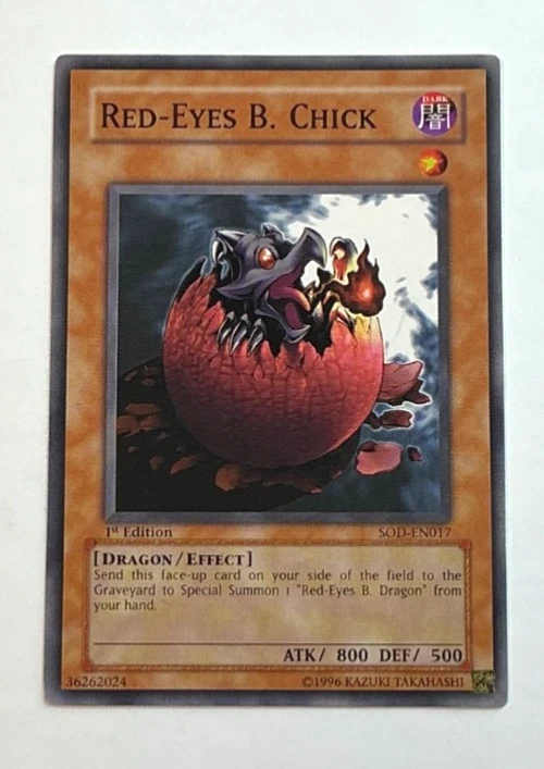 超美品　遊戯王　RED-EYES B.CHICK 英語 Red-Eyes B. Chick