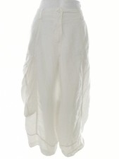 COMPLETO LINO BY ARTHURIO Womens Formal Pants M Cream Linen 100%