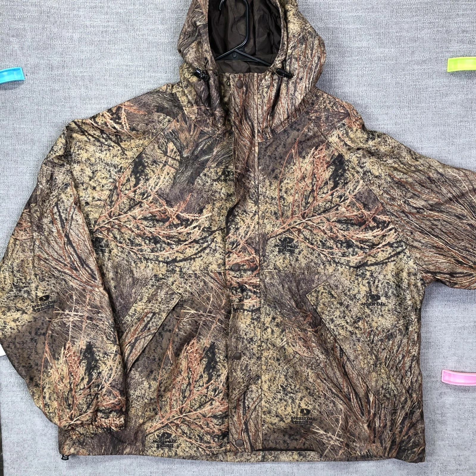 Herter's Jacket Mens 2XL Brown Camo Hooded Insulated Hunting Parka Mossy Oak