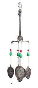 Vintage Whimsical Silverware Wind Chime