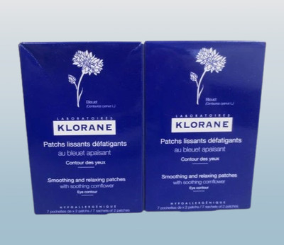 KLORANE SMOOTHING AND RELAXING PATCHES (7 SACHETS OF 2 PATCHES) BOXED 2PCS