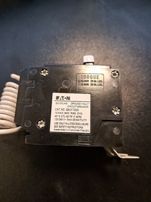Eaton - QBGFT2020 - Molded Case Circuit Breaker - 20A, 1-Phase, 120/240V- New