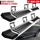 Side Protective Step 6" FOR 2015-2026 FORD F150 Super Crew Cab V Running Boards