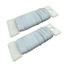76Yards 22Gauge White Metal Floral Wire Flexible Paddle Florist Garden Wire f...