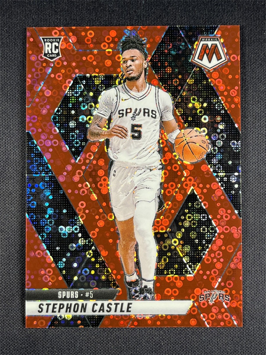 2024-25 Panini Mosaic Fast Break Stephon Castle #236 Red Disco Rookie RC /99