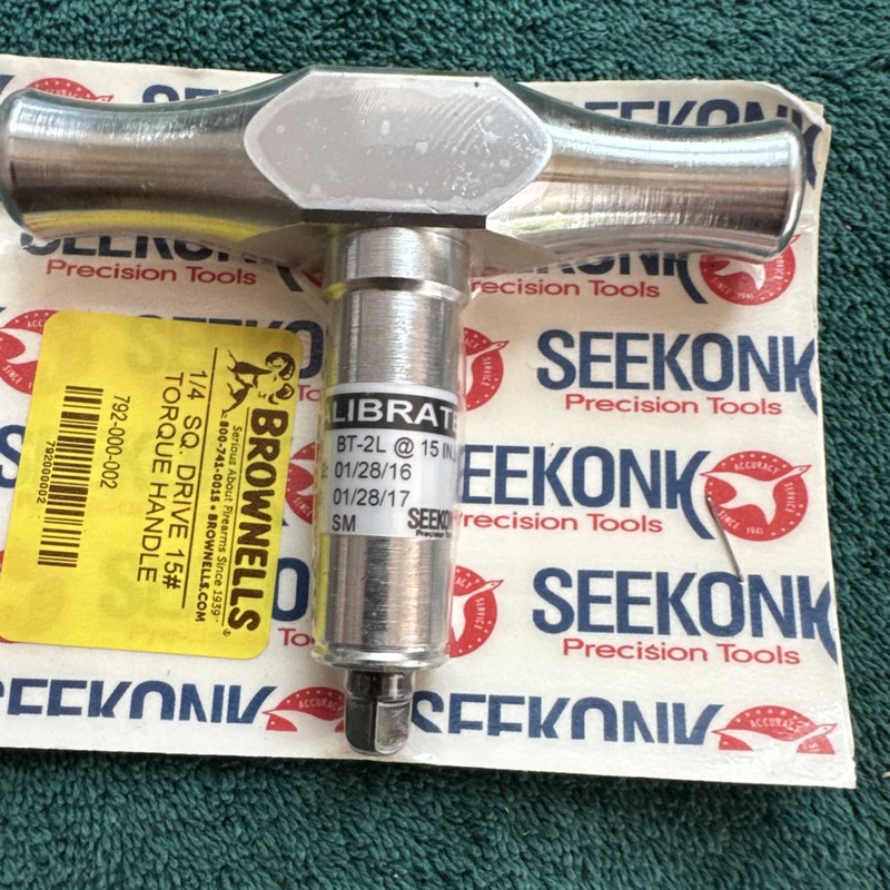 Seekonk T handle 15 inch lb. click torque 1/4" drive wrench BT-2L