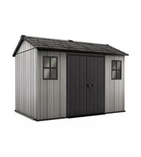 CASETTA DA GIARDINO KETER "OAKLAND 1175SD" IN DUOTECH COLORE GRIGIO CON PORTA...