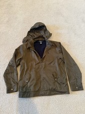 Vintage Y2K Boys Polo Ralph Lauren Olive Windbreaker Hooded Fleece Lined M 12/14